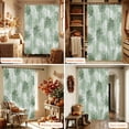 thumbnail image 6 of Sage Green Palm Trees Tropical Shower Curtain Set - Small 36" x 72" Washable Bathtub Curtain with 12 Hooks, Summer Beach Botanical Waterproof Fabric Stall Shower Curtains for Bathroom/Bathtub Décor, 6 of 8