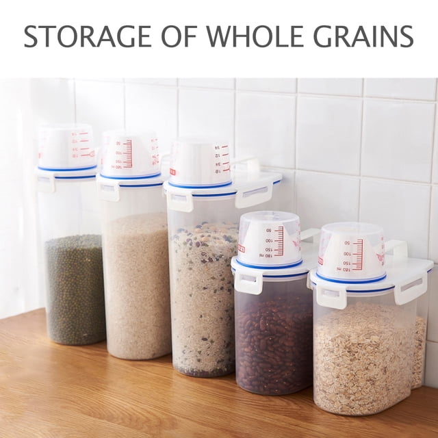 Tanque de gran capacidad a prueba de humedad para mascotas cubo Likrtyny sellado para almacenamiento de comida dispensador de comida para perros y gatos Snack