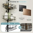 thumbnail image 3 of Corner Shower Caddy Tension Pole - 4 Tier Adjustable (30.7"-118") Bathroom Shower Organizer with Soap Holder, Rustproof Shower Shelves Shower Rack, 3 of 7
