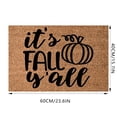 thumbnail image 3 of Halloween Pumpkin It‘s ’Fall Yall Polyester Water Absorbing Mat Bathroom Door Non Polyester Mat Wear Mat Water Absorption Bathroom 1PC, 3 of 7