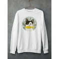 thumbnail image 3 of Cat Holding A Fish Sweatshirt Women -Victoria Borges Designs, Female Large, 3 of 4