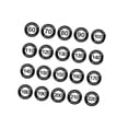 thumbnail image 2 of GARENDE 20Pcs Golf Marker Tool Adult Lightweight Wear Resistant Golf Distance Marker black, 2 of 9