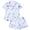 30Blue71, variant on MEZZALL Women's 2 Piece Pajama Set Lapel Short Sleeve Button Shirt Matching Shorts Leopard Print Casual Nightwear