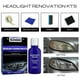thumbnail image 1 of 1-3pcs Car Headlight Restoration Set Fluid Repair Kit Plastic Light Polish Cleaner, 1 of 4