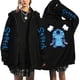 thumbnail image 3 of Sudadera con capucha Y2k de los años 90 con cremallera de Disney Stitch, sudaderas con cremallera para mujer, sudadera bonita de Anime Harajuku, ropa de calle de Manga con capucha para mujer, 3 of 5