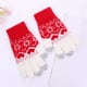 thumbnail image 1 of Guantes de invierno para mujer, cálidos, con estampado táctil, de punto, medianos y largos, de acrílico, 1 of 3