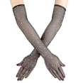 thumbnail image 1 of Guantes de malla elástica sexy con diamantes de destello de colores Bungee Puesta en escena Red de pesca hueca Juego de palabras LingWen 8390605736285, 1 of 1