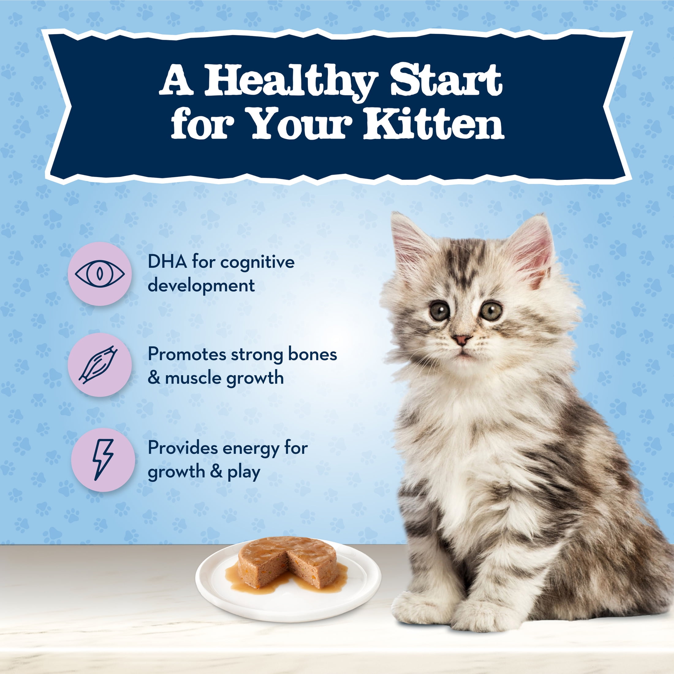 Blue Buffalo Baby BLUE Healthy Growth Kitten Dry Food, Chicken and Brown Rice, 5-lb Bag