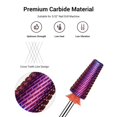 thumbnail image 2 of Brocas para uñas MelodySusie Professional 5 en 1 moradas, 2 of 7