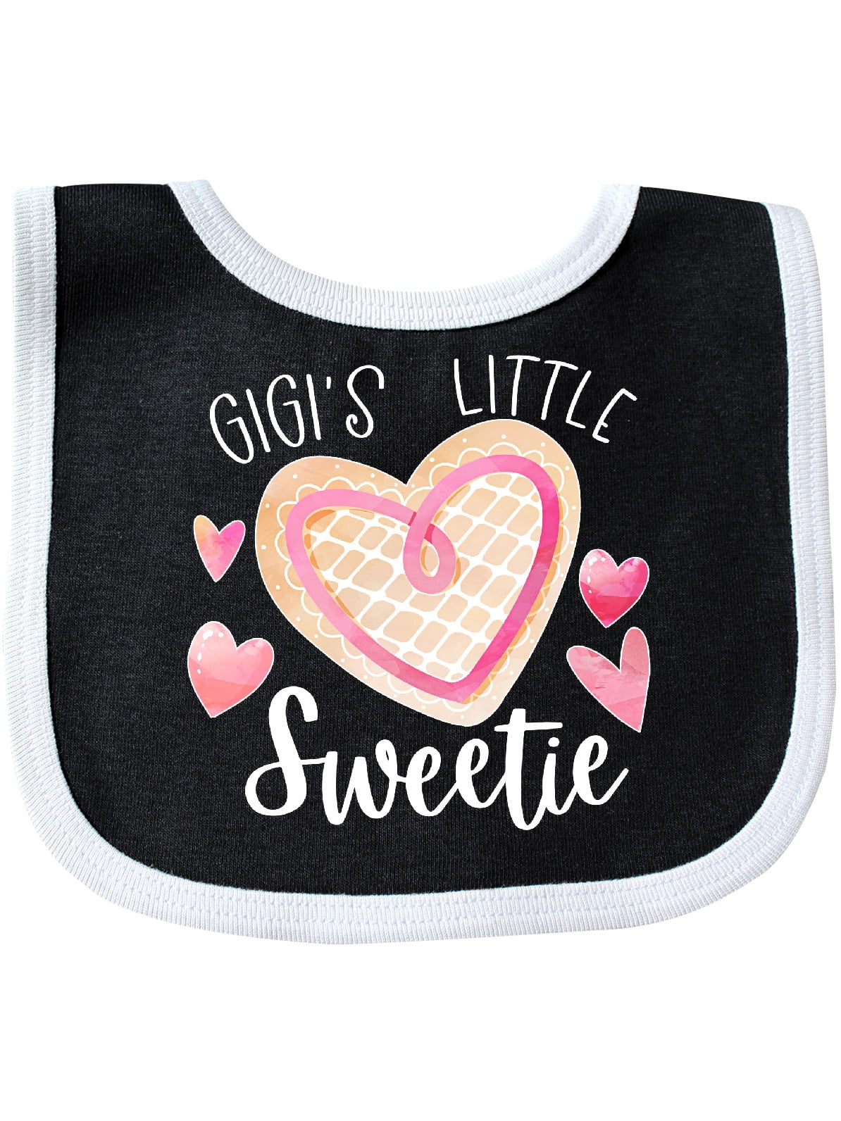 Gigi's Little Sweetie with Pink Heart Cookie Baby Bib - Walmart.com ...