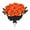 Orange, variant on Lilgiuy 10 pcs Eye Flower Arrangement Halloween Eye Ball Flowers Black and White Artificial Flowers Faux Flower Arrangements Fake Roses with Fake Flowers Bouquet for Halloween Party