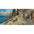 thumbnail image 3 of Leontine von Littrow 14x9 Black Modern Framed Museum Art Print Titled - View from a Terrace, 3 of 5