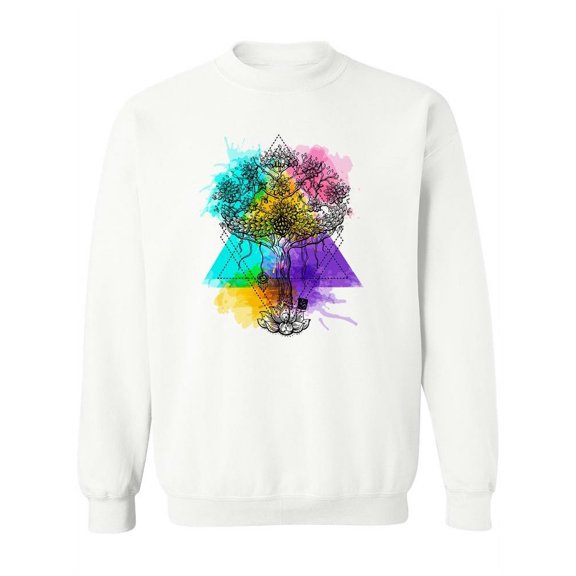 Trendy Buddha Tree. Sweatshirt Women -Image by Shutterstock, Female 3X-Large