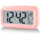 thumbnail image 3 of Reloj despertador digital con temperatura interior, funciona con pilas, modelo de repetición, pantalla de 12/24 horas para dormitorios, personas que duermen mucho, niños, viajes, baño, escritorio, rel, 3 of 4