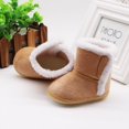 thumbnail image 4 of Newborn Baby Boys Girls Snow Winter Boots Infant Toddler Soft Sole Anti-Slip Winter Warm Crib Booties Shoes 0-6M, 4 of 7