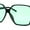 Black Green, variant on Womens Pop Color Lens Oversize Thin Plastic Butterfly Sunglasses Black Green