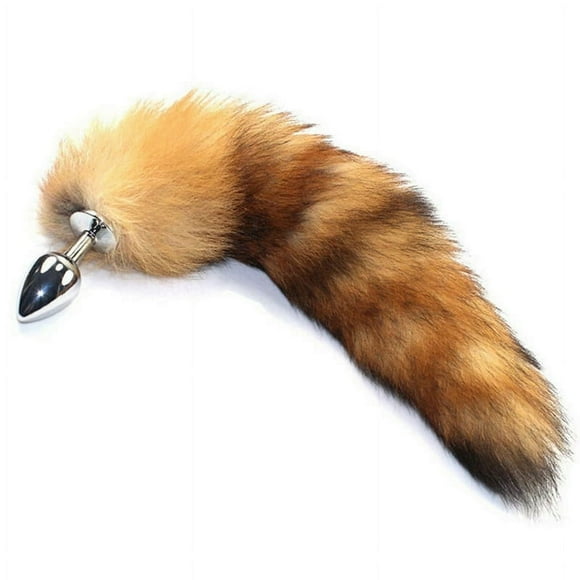 Flirting Versatile Tail Stainless Steel Fox Tail: Sensual Anal Plug & Stylish Keychain