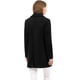 thumbnail image 5 of Gabardina de invierno con un solo pecho y cuello vuelto para mujer Negro XS, 5 of 7