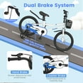 thumbnail image 4 of Costway 18" Kid's Bike with Removable Training Wheels & Basket for 4-8 Years Old  White, 4 of 8