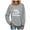 Gray, variant on Fengactive Long Sleeve Letter Printed Shirts for Women Crew Neck Funny Lightweight Graphic Pullover Tops
