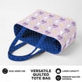 thumbnail image 5 of Pzuqiu Cute Cat Print Large Capacity Quilted Tote Bag for Women Trendy Puffer Shoulder Bag Soft Lightweight Suitable for Work Travel School Casual Daily Use, 5 of 7