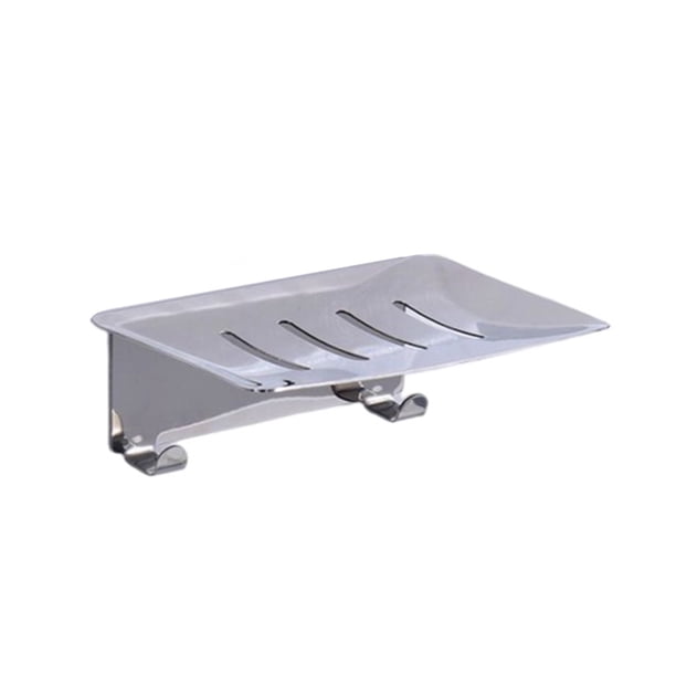 Inteprter Jabonera de Metal, soporte de esponja sin perforaciones, organizador de pared de drenaje, bandeja, estante, ducha, cocina, contenedor Almacenamiento y organización del hogar