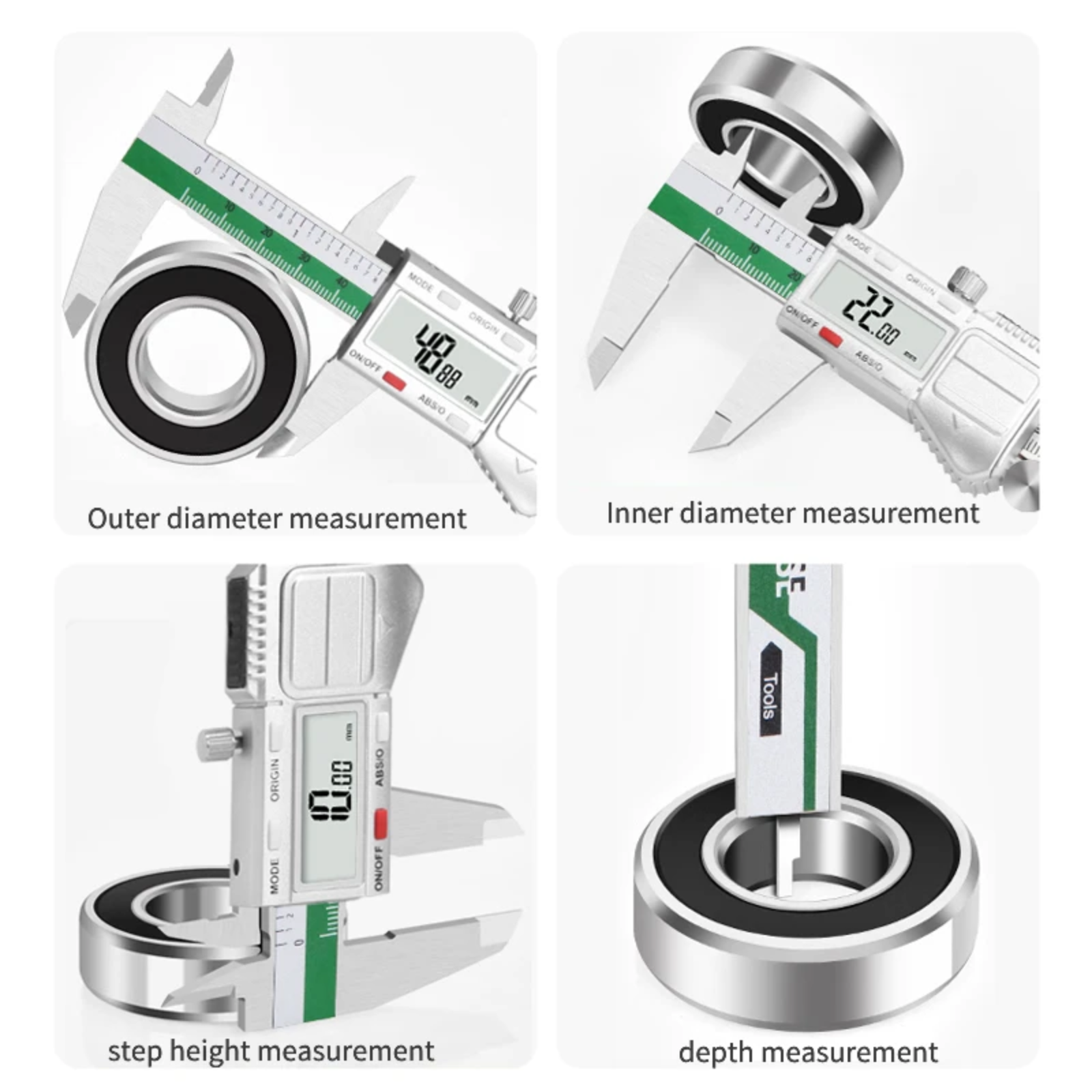 150mm Digital Electronic Caliper, 0.01mm Precision Measuring Tool, Stainless Steel Vernier Micrometer with IP54 Waterproof for Origin Measurement