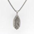 thumbnail image 3 of Collar De Halloween Virgen María Para Hombres , Cadena De color Dorado Femenina , Guadalupe , Joyería Cristiana, 3 of 3