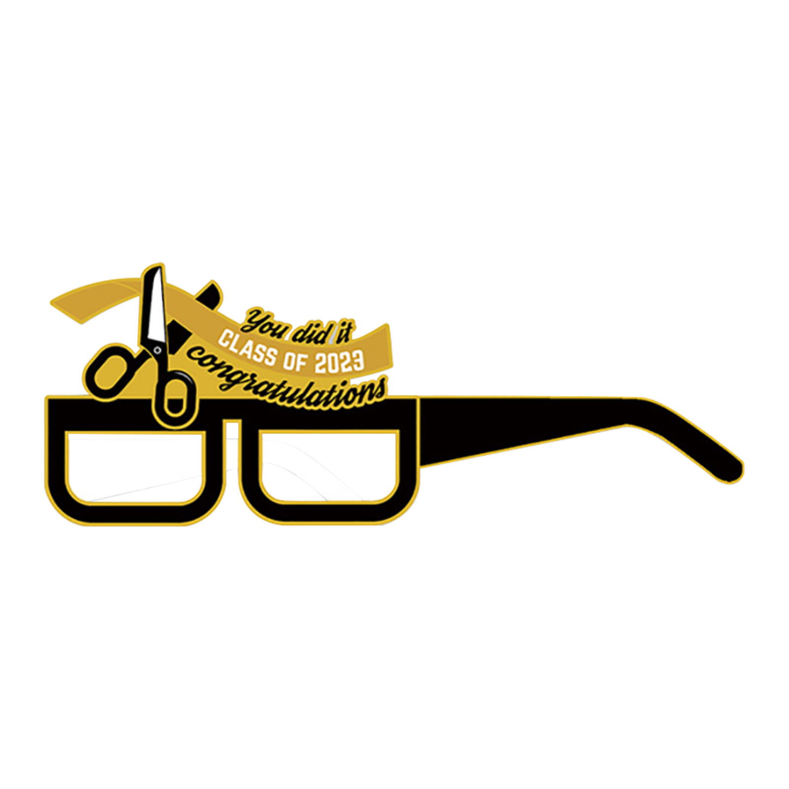 JeashCHAT 6 Pcs 2023 Graduation Party Decorative Glasses, Photo Booth