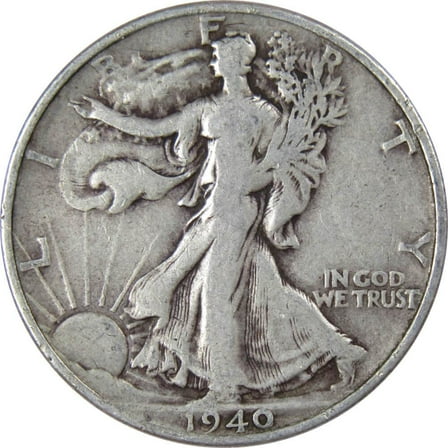 1940 S Liberty Walking Half Dollar VG Very Good Silver 50c Coin