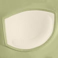 thumbnail image 4 of Iugvhana Womens Seamless Sports Bra Wide Strap Breathable Anti-Sagging Yoga Bra with Built-in Pads Push-Up Gym Workout Cami Tank Tops Green M, 4 of 6