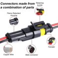 thumbnail image 3 of 5 Sets Waterproof Automotive Male Female Electrical Connectors Plug Auto Connectors With Cable 2 Pin Connector, 3 of 5