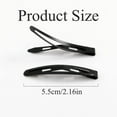 thumbnail image 5 of 30PCS Oval Contour Hair Clips Metal Hair Clips Snap Hair Clips Black Non Slip Hair Clips Hair Barrettes For Women Hair Accessories For Women Girls Hair Styling (D), 5 of 5