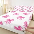 thumbnail image 3 of Castle Fairy Cute Ribbon Bow-Tie Full Size Sheets,Dreamy Girly Bow Bed Sheets, 3 of 7