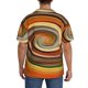 thumbnail image 3 of Balery Colorful Swirl Camisa Casual de Manga Corta con Botones para Hombre, Texturizada, Estilo Cubano, para Playa, Verano-Large, 3 of 5