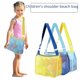 thumbnail image 2 of Bolsa de almacenamiento de juguetes para niños, bolsa de playa de viaje, bolsa de red de playa con perspectiva hueca, bolso de hombro, 2 of 5