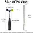 thumbnail image 2 of Sizer Gauge Set with Rubber Mallet, Metal Finger Size Stick Wire Wrap Rings Tools Jewelry Making Kit for US Size 0-13 (Model A), 2 of 6