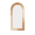 thumbnail image 5 of MOJO BOUTIQUE Full Length Mirror - 71x36 Inches Boho Mirror - Natural & Handmade Rattan Wall Mirror for Wall Décor - Vanity Mirror for Living Room, Bedroom, Bathroom, Farmhouse & Home Decor, 5 of 8