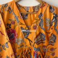 thumbnail image 5 of Orange Pattern, Floral Design Dresses, Handmade Cotton Dress, Block Printed Dresses, Hand Printed Dress,Cotton, Patch Dress, Long Dresses, 5 of 8