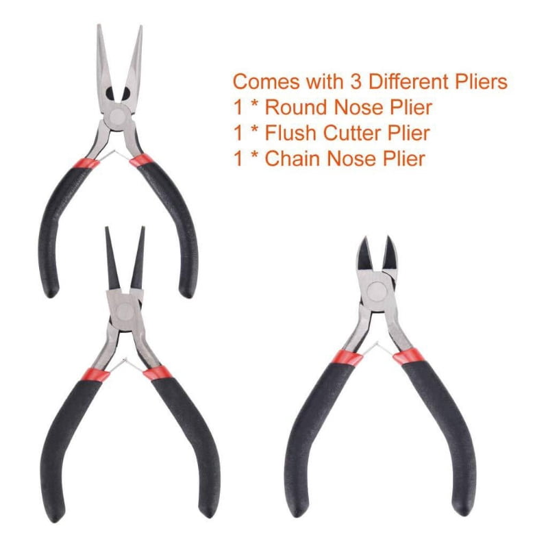 Jewelry Making Supplies Set with Jewelry Pliers Wire Cutter Tweezer Scissor Kit
