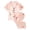 Pink, variant on Bovxnpu Girls Sleepwear 2 Piece Loungewear Set Toddler Graphic Loungewear Short Sleeve Pants Kids Casual Home Outfit Set