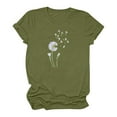 thumbnail image 1 of EQWLJWE Hauts d'Été pour Femmes Hauts Décontractés pour Femmes T-shirt Amusant Mignon à Manches Courtes Imprimé Amusant T-shirt Imprimé Hauts Blouse, 1 of 4