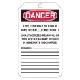 thumbnail image 2 of Accuform Tags By-The-Roll 6 1/4" x 3" Lockout Tag "DANGER.. EQ.." Black/Red On White (TAR404), 2 of 8