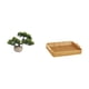thumbnail image 5 of Colección De Bonsáis Artificiales, Plantas Artificiales En Maceta Para Centros De Mesa, Cestas De Frutas Tejidas, Cuenco Para Aperitivos, Plato Para Pan., 5 of 8
