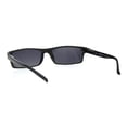 thumbnail image 4 of Mens Narrow Rectangular Plastic Powered Sun Reader Reading Glasses Grey 1.25, 4 of 4