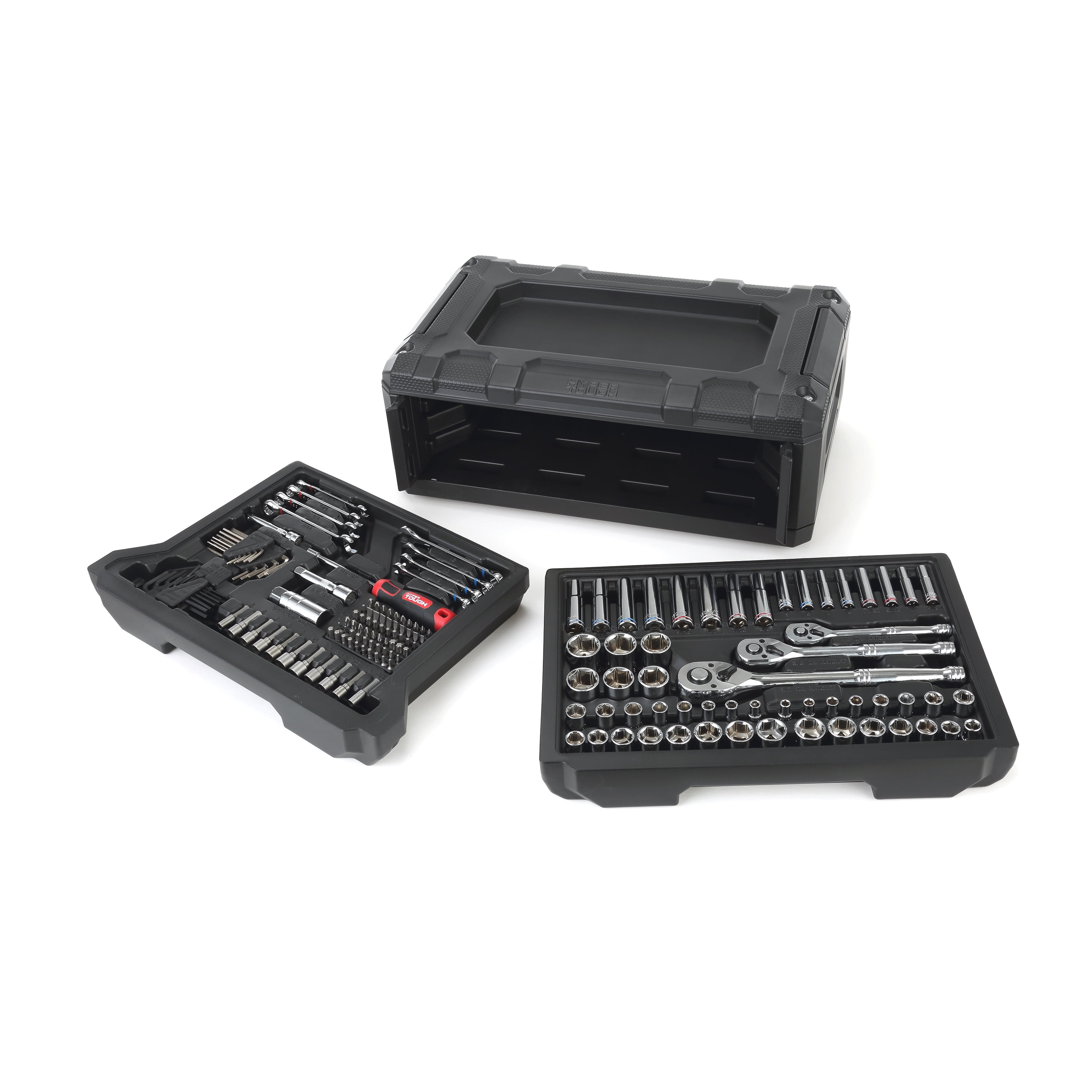 HART 215-Piece Mechanics Tool Set, Multiple Drive, Chrome Finish