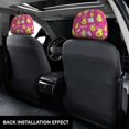 thumbnail image 5 of 2 PCS Car Headrest Cover, Cute Avocado Happy Soft Car Seat Head Rest Cover Protector Interior Car Accessories Seat Covers for Cars Truck Auto Only Covers, 5 of 8
