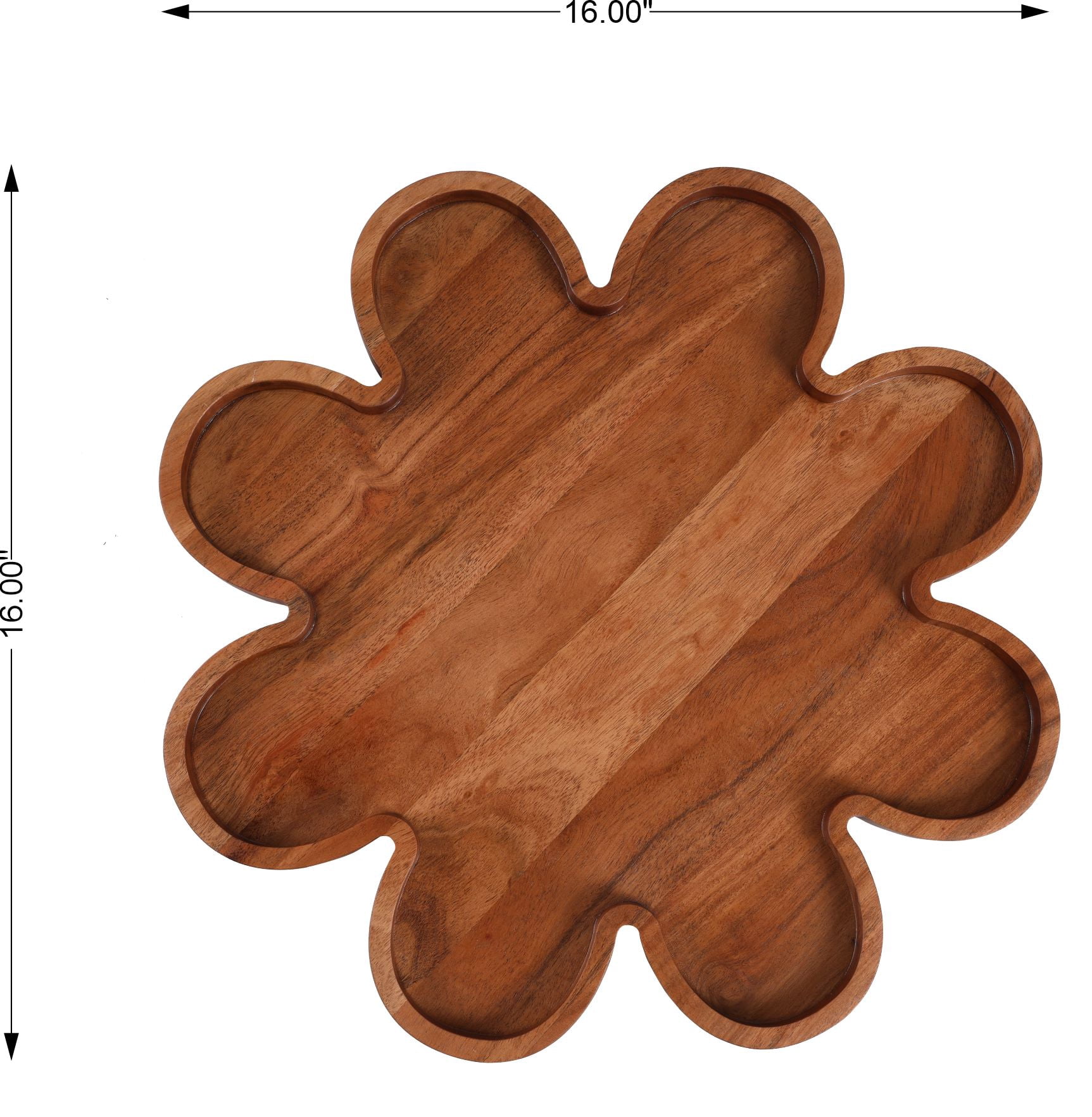 Better Homes & Gardens Floral Acacia Wood Serving Platter
