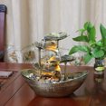 thumbnail image 4 of Weiweiguan Creative Desktop Running Water Layout Lotus Leaf Ingot Water Fountain Ornament, 4 of 6