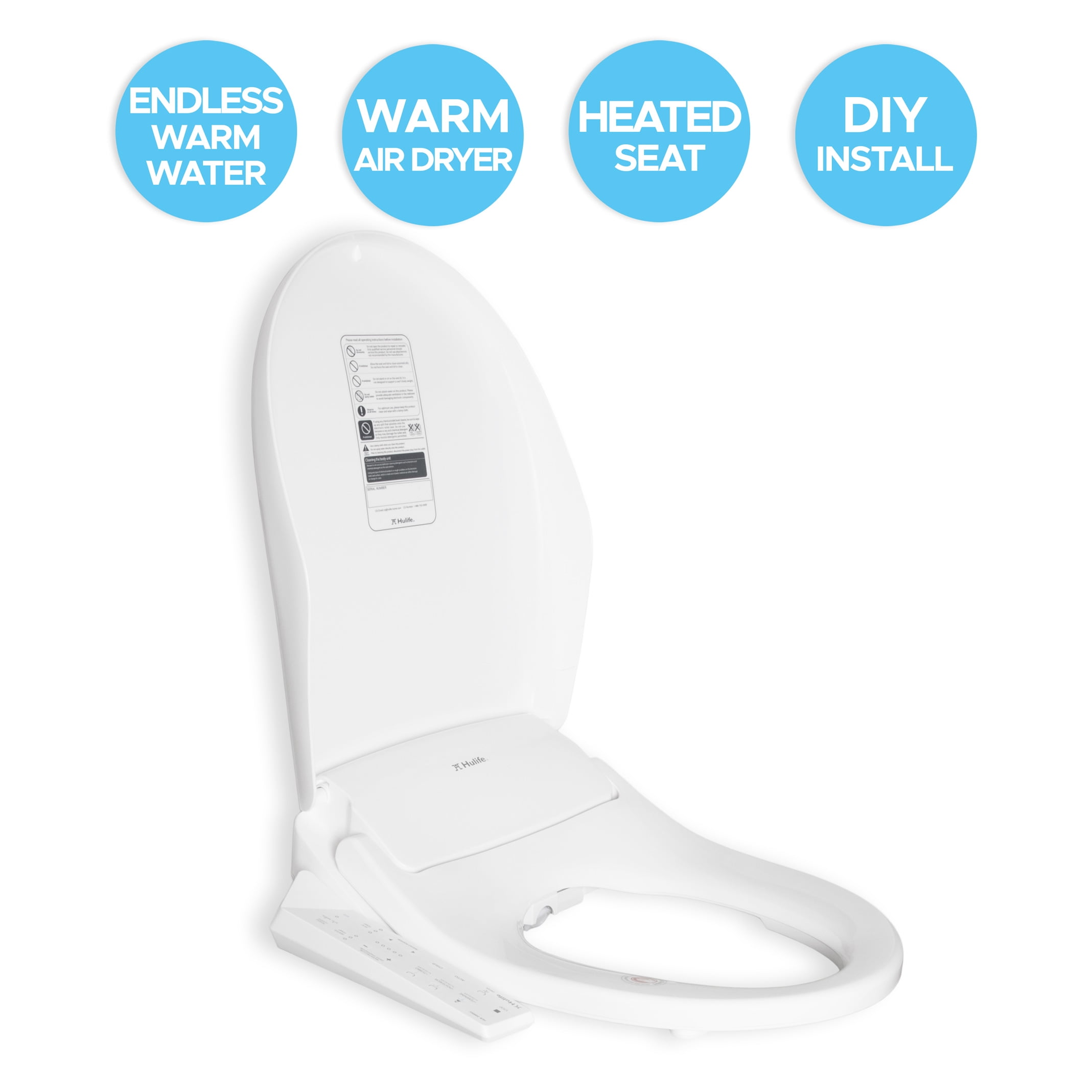 Bidet Toilet Seat Electric Smart Automatic deodorization Elongated HeatedSale 